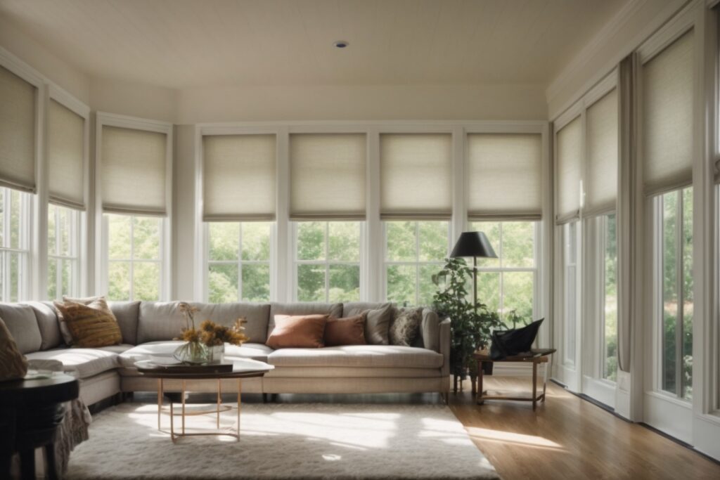 Long Island home interior with clear energy efficient window film