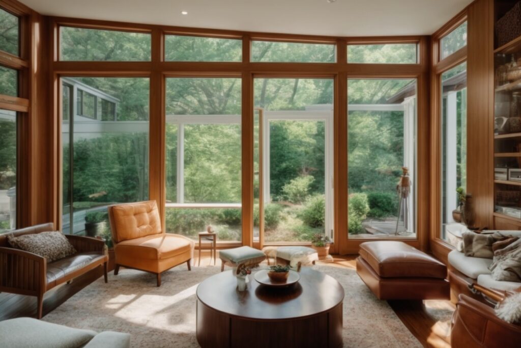 Long Island home with energy-efficient window film installed